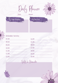 Floral Daily Planner